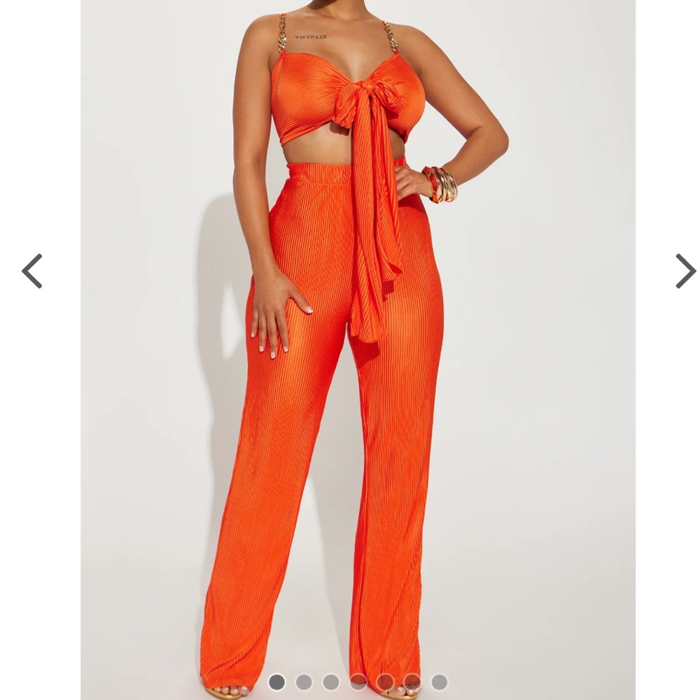 Orange pant set